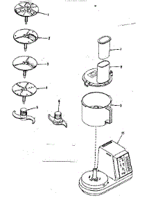 Replacement Parts parts for Kenmore Food Processor 400.823602 (400823602, 400 823602) from AppliancePartsPros.com