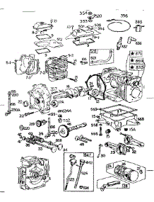 Cylinder Assembly parts for Briggs & Stratton Lawn & Garden Engine 401400 TO 401499 (0010 - 0013) from AppliancePartsPros.com