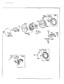 Flywheel Assembly And Stator parts for Briggs & Stratton Lawn & Garden Engine 401700 TO 401799 (0010 - 0011) from AppliancePartsPros.com