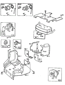 Muffer Exhaust And Top Plate Assembly parts for Briggs & Stratton Lawn & Garden Engine 402700 TO 402799 from AppliancePartsPros.com