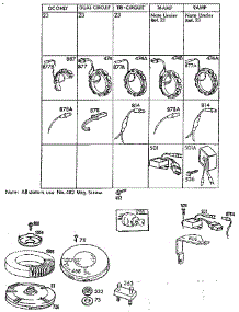 Stator Chart parts for Briggs & Stratton Lawn & Garden Engine 402700 TO 402799 from AppliancePartsPros.com