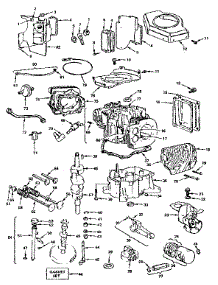 Cylinder, Crankshaft And Engine Base Group parts for Briggs & Stratton Lawn & Garden Engine 402707-0151-02 from AppliancePartsPros.com