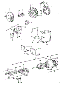 Alternator And Starter Motor Group parts for Briggs & Stratton Lawn & Garden Engine 402707-0151-02 from AppliancePartsPros.com