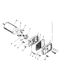 Motor Package Assembly parts for Craftsman Space Heater 40413 from AppliancePartsPros.com