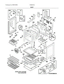 Body parts for Ikea Electric Range 40462051B from AppliancePartsPros.com