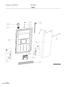 Door parts for Ikea Dishwasher 404621690A from AppliancePartsPros.com