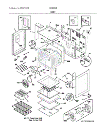 Body parts for Ikea Electric Range 40466006B from AppliancePartsPros.com
