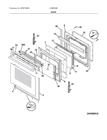 Door parts for Ikea Electric Range 40466006B from AppliancePartsPros.com