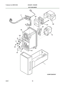 Ice Container parts for Frigidaire Side-By-Side Refrigerator 40522286A from AppliancePartsPros.com
