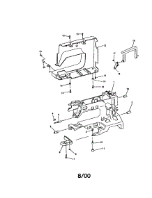 Rear Cover parts for White Mechanical Sewing Machine 4075 from AppliancePartsPros.com