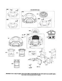 Housing / Cover / Plate parts for Briggs & Stratton Lawn & Garden Engine 40H700-0027-E1 from AppliancePartsPros.com