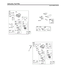Carburetor / Fuel Filter parts for Briggs & Stratton Lawn & Garden Engine 40N877-0016-G1 from AppliancePartsPros.com