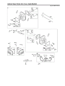 Cylinder Head / Intake Manifold parts for Briggs & Stratton Lawn & Garden Engine 40N877-0016-G1 from AppliancePartsPros.com