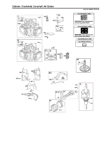 Cylinder / Crankshaft / Camshaft parts for Briggs & Stratton Lawn & Garden Engine 40N877-0016-G1 from AppliancePartsPros.com