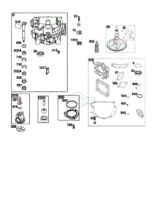 Crankcase / Sump parts for Briggs & Stratton Lawn & Garden Engine 40N877-0039-G1 from AppliancePartsPros.com