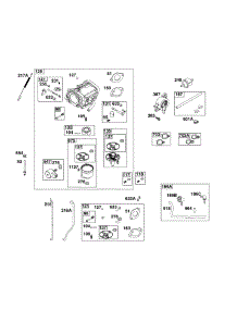 Carburetor / Fuel Supply parts for Briggs & Stratton Lawn & Garden Engine 40N877-0067-G1 from AppliancePartsPros.com