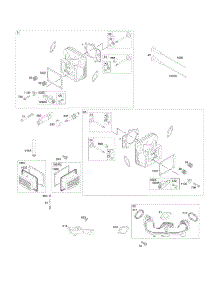 Cylinder Head / Intake Manifold parts for Briggs & Stratton Lawn & Garden Engine 40U877-0003-G1 from AppliancePartsPros.com
