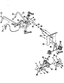 Throttle And Tine Assembly parts for Ryobi Farming 410R from AppliancePartsPros.com