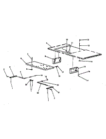 Cabinet Top Assembly parts for Kenmore Sewing Machine 412.9631880 (4129631880, 412 9631880) from AppliancePartsPros.com