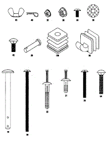 Screw And Nut Assembly Package parts for Kenmore Gas Grill 415.15420 (41515420, 415 15420) from AppliancePartsPros.com