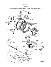 Motor / Tub parts for Kenmore Washer 417.41942711 (41741942711, 417 41942711) from AppliancePartsPros.com