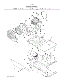 Motor / Blower / Belt parts for Kenmore Laundry Center 417.61723511 (41761723511, 417 61723511) from AppliancePartsPros.com