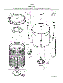 Motor / Tub parts for Kenmore Laundry Center 417.61723511 (41761723511, 417 61723511) from AppliancePartsPros.com