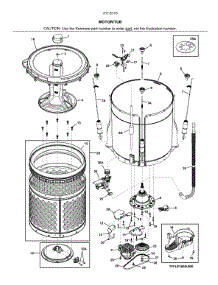 Motor / Tub parts for Kenmore Laundry Center 417.61732811 (41761732811, 417 61732811) from AppliancePartsPros.com