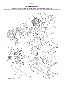 Motor / Blower / Belt parts for Kenmore Laundry Center 417.71712512 (41771712512, 417 71712512) from AppliancePartsPros.com