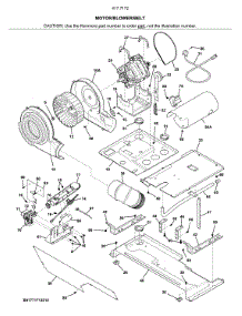 Motor / Blower / Belt parts for Kenmore Laundry Center 417.71723512 (41771723512, 417 71723512) from AppliancePartsPros.com