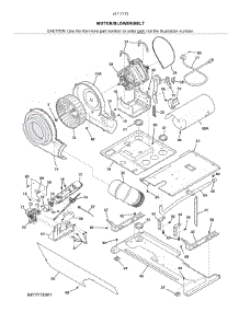 Motor / Blower / Belt parts for Kenmore Laundry Center 417.71732811 (41771732811, 417 71732811) from AppliancePartsPros.com