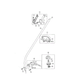 Shield / Drive Shaft / Handle parts for Mtd Gas Line Trimmer 41AD110G883 from AppliancePartsPros.com