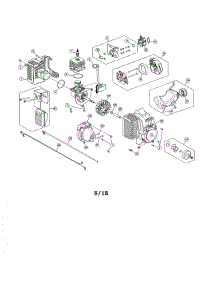 Fuel Tank / Muffler / Air Cleaner parts for Mtd Gas Line Trimmer 41BD110G983 from AppliancePartsPros.com