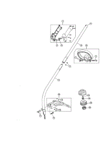 Upper, Lower Shaft / Shield / Handle parts for Mtd Gas Line Trimmer 41CDZ11G799 from AppliancePartsPros.com