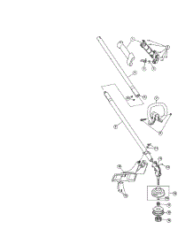 Upper, Lower Shaft / Shield / Handle parts for Mtd Gas Line Trimmer 41DDZ12G799 from AppliancePartsPros.com