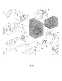 Fuel Tank / Clutch parts for Mtd Gas Line Trimmer 41EDZ46C799 from AppliancePartsPros.com