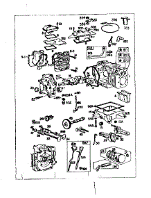 Cylinder Assembly parts for Briggs & Stratton Lawn & Garden Engine 421400-421499 (0012 - 0022) from AppliancePartsPros.com