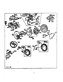 Flywheel And Ring Gear Assembly And Stator parts for Briggs & Stratton Lawn & Garden Engine 421400-421499 (0012 - 0022) from AppliancePartsPros.com
