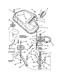 Deck Cover, Belts, Blade Brake parts for Snapper Rear-Engine Riding Mower 421618BVE from AppliancePartsPros.com