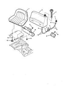 Fuel Tank & Operator's Seat parts for Snapper Rear-Engine Riding Mower 421618BVE from AppliancePartsPros.com