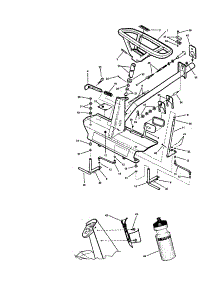 Front End, Steering parts for Snapper Rear-Engine Riding Mower 421622BVE from AppliancePartsPros.com