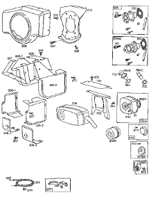 Blower Housing parts for Briggs & Stratton Lawn & Garden Engine 422400 TO 422499 (1010 - 1026) from AppliancePartsPros.com