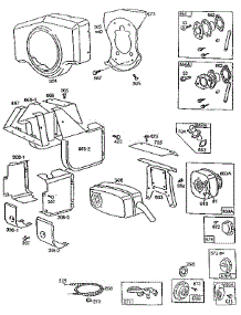 Blower Housing parts for Briggs & Stratton Lawn & Garden Engine 422400 TO 422499 (1109) from AppliancePartsPros.com