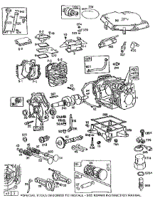 Cylinder Assembly parts for Briggs & Stratton Lawn & Garden Engine 422400 TO 422499 (1264 - 1270) from AppliancePartsPros.com