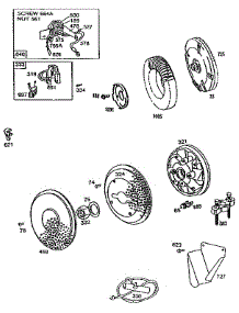 Flywheel And Ring Gear Assembly parts for Briggs & Stratton Lawn & Garden Engine 422400 TO 422499 (1264 - 1270) from AppliancePartsPros.com