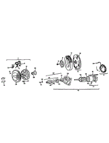 Starter Motor Group parts for Briggs & Stratton Lawn & Garden Engine 422437-1266 from AppliancePartsPros.com