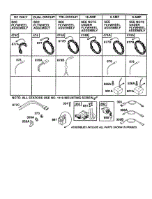 Circuits And Magneto Armature parts for Briggs & Stratton Lawn & Garden Engine 422700 TO 422799 (1275 - 1281) from AppliancePartsPros.com