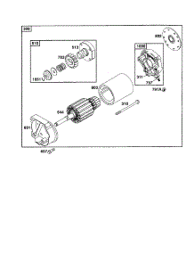 Starter-Motor parts for Briggs & Stratton Lawn & Garden Engine 422700 TO 422799 (4822) from AppliancePartsPros.com