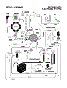 Electrical System parts for Murray Front-Engine Lawn Tractor 425003X8A from AppliancePartsPros.com