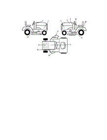 Decals parts for Murray Front-Engine Lawn Tractor 425014X92E from AppliancePartsPros.com